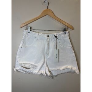 Rollas Women's Size 29 White Cut-Off Shorts Vintage High Rise Slim NWT